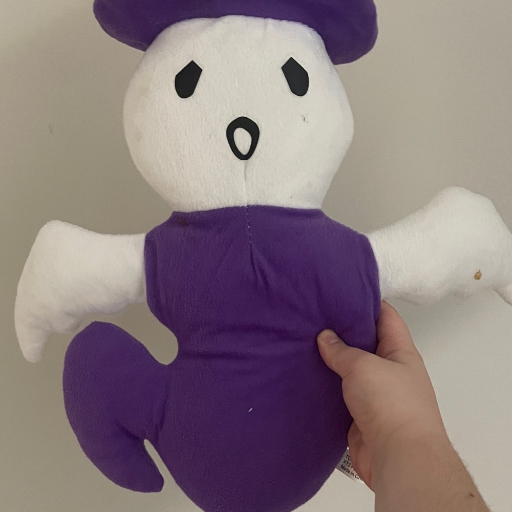 Target Purple and White Ghost Plush Toy